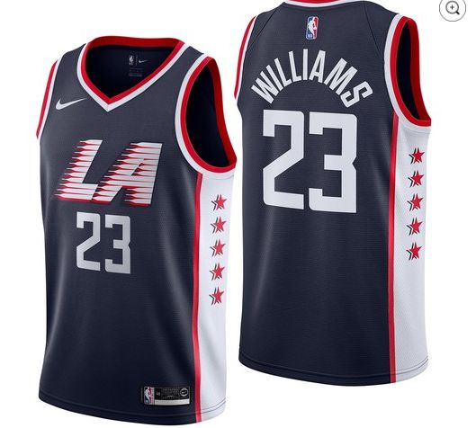 Men Los Angeles Clippers #23 Williams Blue City Edition Game Nike NBA Jerseys->chicago bulls->NBA Jersey